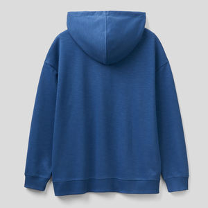 Blue Color Ladies Plain Hoodies <b>Fleece</b> <b>Top</b> Sale Casual Hoodie Custom Logo French Terry <b>Fleece</b> Sports Heavyweight Pullover Hoodie - Product Image 6