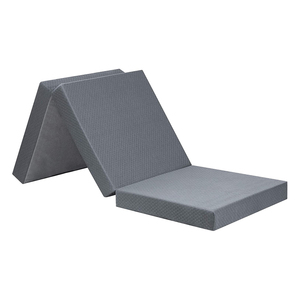 Di động có thể gập lại bộ nhớ bọt nệm 4 inch-75x25x4 inch thiết kế hai lớp với certipur-chúng tôi chứng nhận có thể giặt Jacquard Bìa - Product Image 6