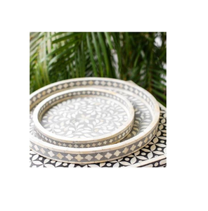 Bandeja de Servir Personalizable con Incrustaciones de Hueso Estilo Animal, Hecha a Mano en India, Último Diseño, Mejor Color - Product Image 4