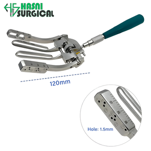 Instrument chirurgical orthopédique en acier inoxydable Hasni pour la réparation du tendon du quadriceps par voie percutanée - Product Image 2