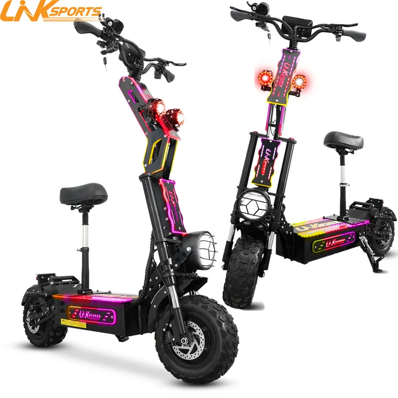 Ücretsiz kargo 8000w çift Motor 60V 50ah pil Off road katlanabilir hareketlilik yetişkinler güçlü e-scooter elektrikli scooter