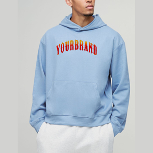 Sudadera con capucha bordada de invierno personalizada al por mayor para hombre 100% algodón de gran tamaño Boxy Fit cómodo hombro caído Hip Hop - Product Image 1