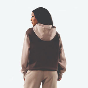 Sudadera con capucha con dobladillo crudo recortada de algodón 100% unisex, estampado de soplo pesado personalizado, bordado sin cuerda, Terry francés, liso en blanco - Product Image 3