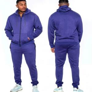 Ensemble pantalon de survêtement et sweat à capuche 2 pièces ensemble sweat à capuche zippé haute qualité polaire broderie personnalisée mode hommes vêtements - Product Image 4