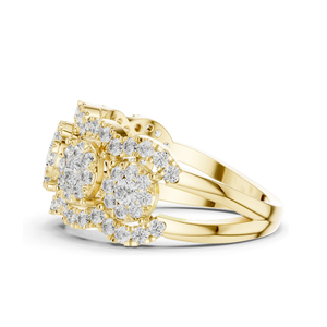 Anillo de Diamante Cultivado en Laboratorio de 1.35 CT para Mujer, Claridad VVS-VS, Oro de 18KT, 14KT, 10KT y Plata 925, Oro Rosa, Amarillo y Blanco - Product Image 4