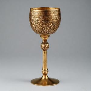 SaintedCup Eternal Faith-Cáliz de comunión plateado, copa de vino religiosa ornamentada PARA LA Santa Misa y las ceremonias sagradas - Product Image 6
