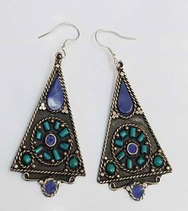 ต่างหูโลหะพร้อมไข่มุกและเพชรสไตล์โบโฮสำหรับผู้หญิงให้เป็นของขวัญจาก GC-ER-310อินเดีย - Product Image 1