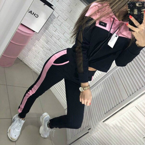 Meilleur prix Tie Dye femmes Sporty Active Wear deux pièces Jogging survêtement respirant gilet Biker Shorts pour adultes pour l'hiver - Product Image 3
