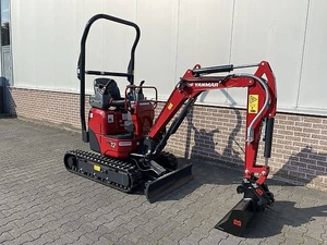 Mini-excavatrice Yanmar VIO12 de 1,2 tonne, excavatrice sur chenilles à queue zéro, excavatrice hydraulique compacte pour l'aménagement paysager et la construction - Product Image 1