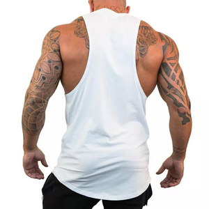 Nuevas Camisetas de Tirantes para Hombre, Camisetas Deportivas de Gimnasio, Camisetas de Tirantes de Secado Rápido para Gimnasio, Camisetas de Algodón Lisas al por Mayor - Product Image 2