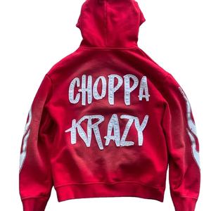 Precio barato OEM 100% algodón desgastado bordado sudaderas con capucha para hombre de gran tamaño holgado invierno peso pesado pulóver Sudadera con capucha para la venta - Product Image 4