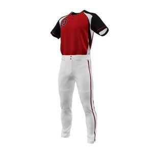 ชุดเครื่องแบบเบสบอลผ้าโพลีเอสเตอร์กันชื้นเสื้อเจอร์ซี่กางเกงสำหรับไปโรงเรียนแห้งเร็วระบายอากาศได้ดี100% - Product Image 4