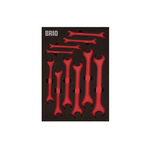 Double <b>End</b> Wrench Set 10 Piece 6x7-24x27 B Line Sponge <b>Bed</b> Empty - Product Image 1