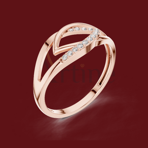 JOYERÍA DE CONSTRUCCIÓN Anillo de compromiso de 14K con juego de anillos de nariz a juego - Product Image 1