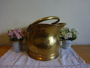 Cubo de carbón de latón de estilo tradicional, hogueras, accesorios para exteriores, hogar, jardín, Patio, cenizas de fuego, Cubo de carbón, herramientas para chimenea - Product Image 3