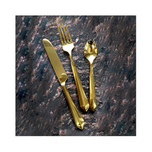 Cubiertos de calidad superior hechos en India, cuchara, tenedor, cuchillo, juego de cubiertos de acero inoxidable para Hotel Home Resort - Product Image 2