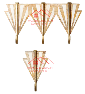 Dernier modèle Design moderne de luxe Chiffons de couleur dorée Crochets métalliques suspendus pour la maison Hôtel Clés Sacs Crochets métalliques muraux - Product Image 6