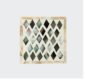 LEAF STALK Mother of Pearl MOP Inlay Coasters Set of 4 Custom <b>Wood</b> Coaster Set with 0handmade Bone and Brass Inlay - Product Image 5