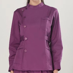 Uniformes de Enfermera de Hospital OEM, Elegantes Conjuntos de Uniformes Médicos, Cómodo Conjunto de Uniforme de Enfermería de Punto, Manga Corta - Product Image 5