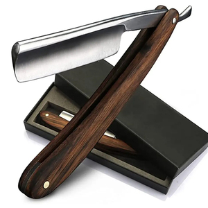 Rasoir droit de barbier pliant en gros avec lame en acier inoxydable Rasoir de barbier manuel de marque de haute qualité - Product Image 3