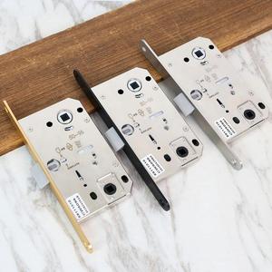 Serrure magnétique silencieuse de style italien à marque privée OEM avec grand bouton rotatif et poignée carrée fendue pour <span class=keywords><strong>porte</strong></span> en bois de chambre à coucher - Product Image 4