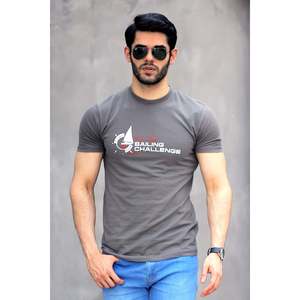 Mens SELDA Graphic Casual T Shirt 100% Cotton Jersey 300gsm Weight Compressed Screen <b>Printing</b> Solid Pattern - Product Image 1