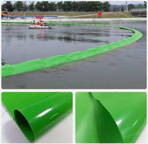 Rouleaux de bâche 100 % étanches en PVC <span class=keywords><strong>solide</strong></span>, barrière flottante anti-déversement d'hydrocarbures - Product Image 3
