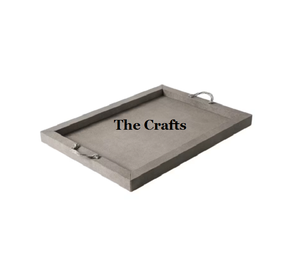 ถาดเสิร์ฟอาหารไม้และหนังพร้อมด้ามจับสแตนเลสถาดเสิร์ฟชากาแฟในอินเดีย - Product Image 2