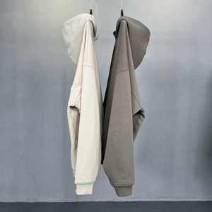 Aduanas Puff Impresión Heavyweight Acid Wash Vintage French Terry Pink Sun Faded Hombres Sudaderas con capucha Sudaderas DDP Envío - Product Image 3