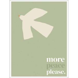 Diseño Minimalista Abstracto en Papel: Más Paz, Por Favor - Product Image 1