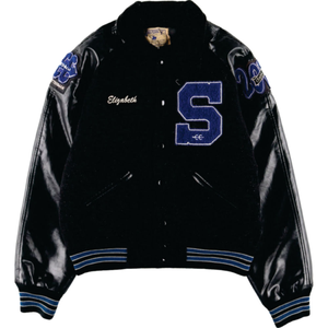 Veste bomber universitaire en laine de style Nouvel An, broderie de haute qualité, unisexe, personnalisable, hiver, baseball, varsity, respirante - Product Image 2