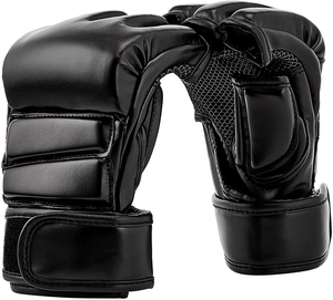 Gants de boxe professionnels MMA cuir PU Gel rembourré crochet boucle fermeture personnalisable vente en gros évacuation de l'humidité pour la main du poignet - Product Image 2
