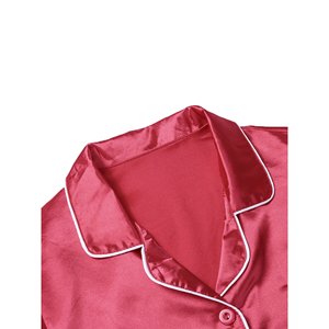 Pantalones de manga larga de seda 100% de algodón puro, conjunto informal de dos piezas, nuevo conjunto de pijama para mujer - Product Image 4