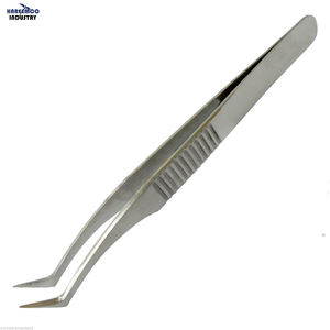 Pinces à épiler en acier inoxydable pour extensions de cils russes 3D 6D Volume avec prise en main précise - Product Image 1