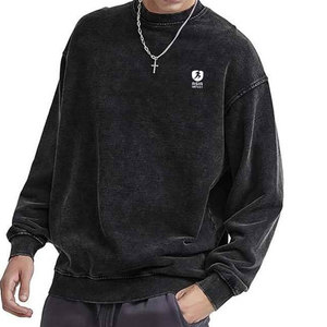 เสื้อสเวตเชิ้ตย้อมสีแบบแอซิดวอชสำหรับผู้ชาย ปี 2026 เนื้อผ้านุ่ม สวมใส่สบาย เหมาะสำหรับใส่ลำลอง ออกกำลังกาย และสไตล์ชุดประจำวัน - Product Image 4