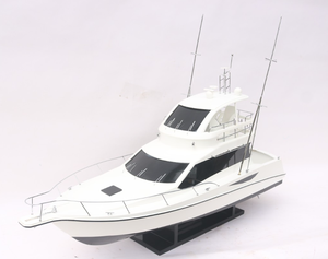 TOYOTAA PONAM 35 Bateaux miniatures artisanaux modernes Conception de yacht moderne en bois avec technique peinte - Product Image 5