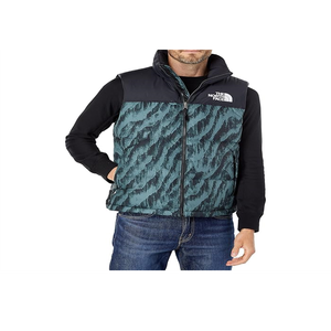 Gilet The North Face da uomo Retro 1996 Nuptse XL verde, antivento in nylon con imbottitura in cotone, per l'autunno - Product Image 2