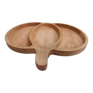 Plateau de service décoratif de luxe en bois en forme de citrouille, écologique, polyvalent, idéal pour les cadeaux et la présentation de plats, article à vendre - Product Image 4