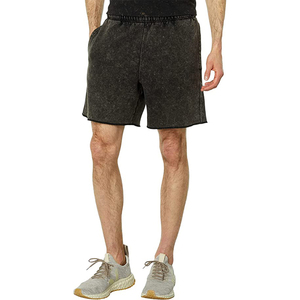 Nouveau unisexe Vintage en détresse lavé à l'acide Shorts en vrac bord brut coton éponge français fonction de séchage rapide - Product Image 1