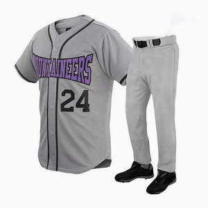 Uniformes de baseball antibactériens à séchage rapide respirants de qualité supérieure personnalisés pour les écoles, les clubs, les ligues et les acheteurs en gros - Product Image 1