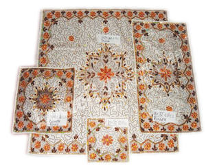 Luxury Embroidery Organza <b>Table</b> Cloth Indian Designer <b>Table</b> <b>Cover</b> with Intricate Embroidered Detailing - Product Image 1