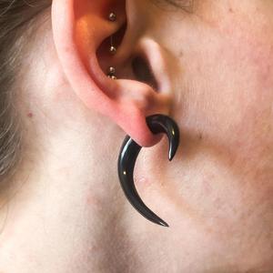 Pendientes de Cuerno de Búfalo para Niñas, Pendientes de Cuerno Natural para Mujer, Joyería de Cuerno de Alta Calidad - Product Image 1