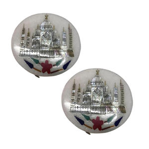 Latest Designer <b>Marble</b> <b>Coasters</b> with Tajmahal Printing Bulk Supplier Set for Kitchen Table Use Pattern Unit Price Competitive - Product Image 5