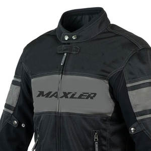 Veste de moto d'été à col montant pour homme grande taille coupe-vent et respirante imperméable Performance Auto Racing Wear Logo avant - Product Image 3