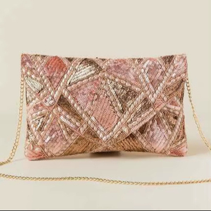 กระเป๋าคลัทช์มือประดับมุกลายปักสไตล์โบฮีเมียนไม่เหมือนใครดีไซน์แฟนซีซับในขายส่ง - Product Image 1