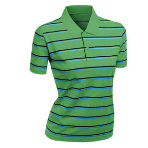 Nueva llegada de color verde Polos para mujer Personalizar su propio diseño Polos para mujer para adultos - Product Image 3