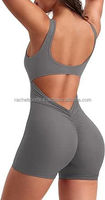 Mono Deportivo para Mujer, Spandex/Poliéster, Cierre con Cordón, Mangas Largas, Cintura Alta, Diseño Liso, 260g