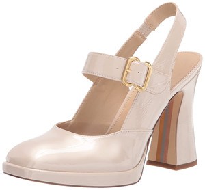 Zapatos de Tacón Alto Personalizados para Mujer, Tipo Mary <span class=keywords><strong>Jane</strong></span> con Tira Trasera, Microfibra, Tacón de 11.5 cm, Punta Cuadrada, Plataforma, para Fiestas de Verano - Product Image 4