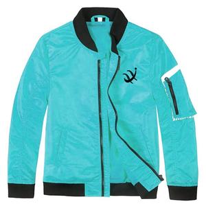 Chaqueta cortavientos ligera informal personalizada para hombre, chaqueta de talla grande impermeable de nailon con cuello levantado para otoño - Product Image 1