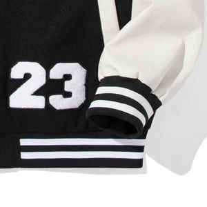 Vente en gros d'écusson de broderie personnalisé blouson d'aviateur veste universitaire de baseball universitaire pour hommes veste de baseball décontractée pour hommes ennemis - Product Image 4